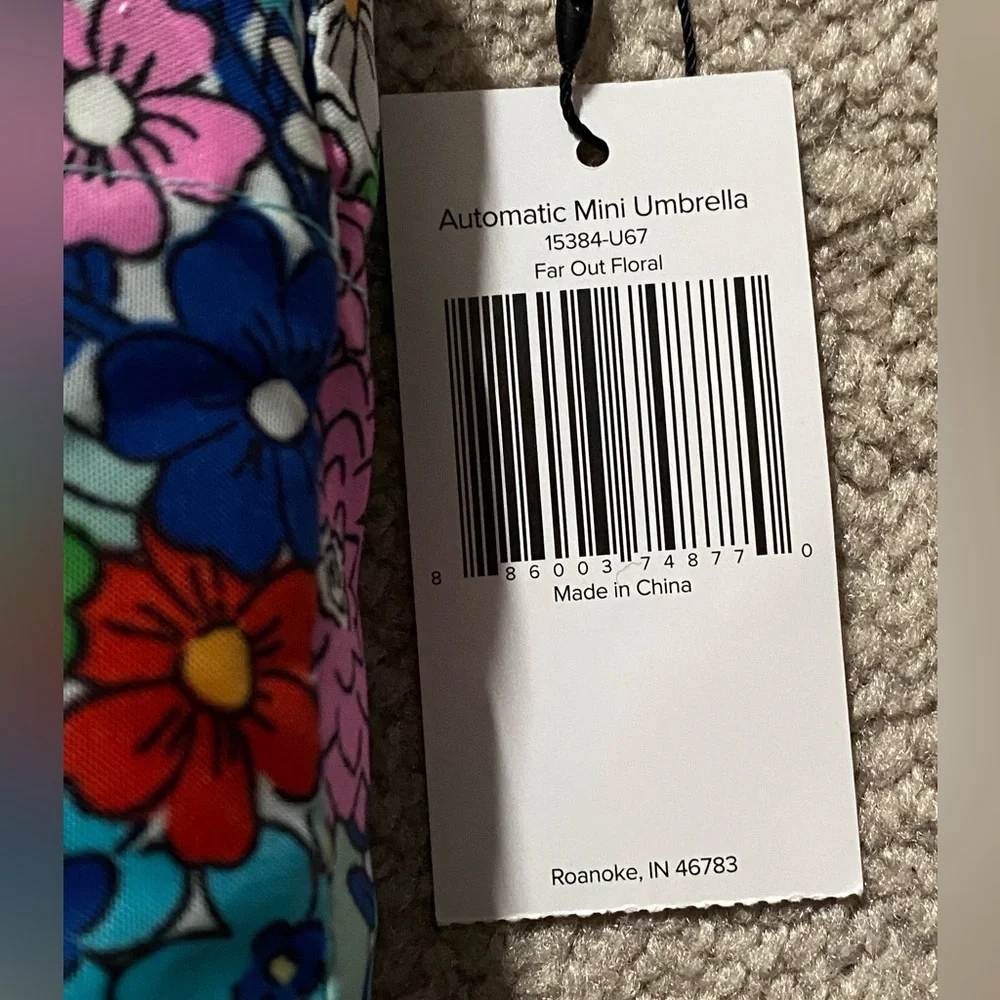 “Vera Bradley” Mini Umbrella- Far Out Floral Pattern - Picture 4 of 8